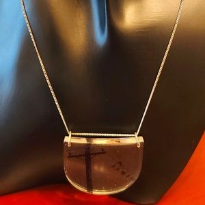 Sterling silver statement necklace